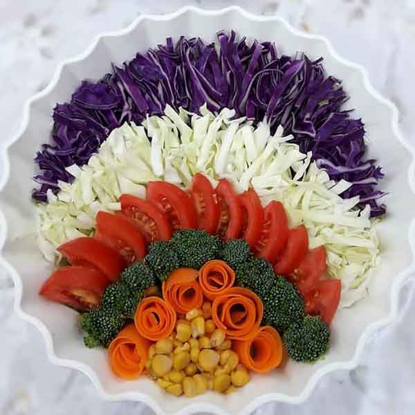 تزیین سالاد برای ماه رمضان برای سفره افطار و سحر ساده و با ایده های شیک
