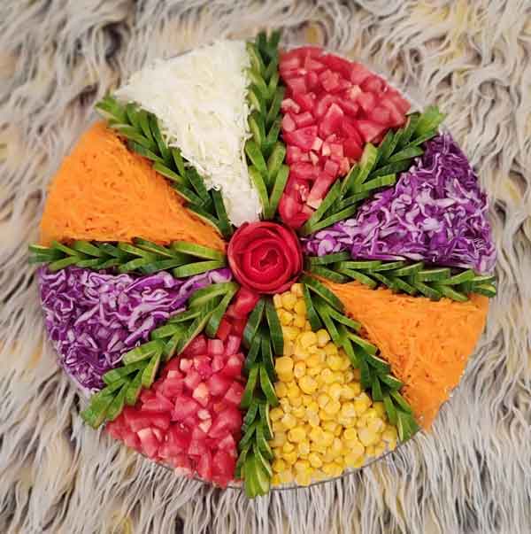 تزیین سالاد برای ماه رمضان برای سفره افطار و سحر ساده و با ایده های شیک