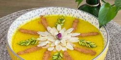 تزیین شله زرد برای ماه رمضان با دارچین و خلال با ایده های جذاب و ساده