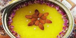 تزیین شله زرد برای ماه رمضان با دارچین و خلال با ایده های جذاب و ساده