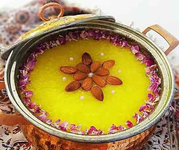 تزیین شله زرد برای ماه رمضان با دارچین و خلال با ایده های جذاب و ساده