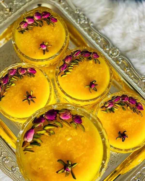 تزیین شله زرد برای ماه رمضان با دارچین و خلال با ایده های جذاب و ساده