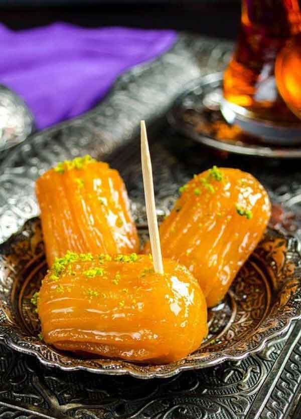 تزیین زولوبیا بامیه برای ماه رمضان برای سفره افطار با ایده های شیک و ساده
