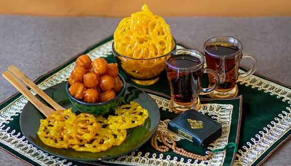 تزیین زولوبیا بامیه برای ماه رمضان برای سفره افطار با ایده های شیک و ساده
