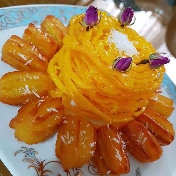 تزیین زولوبیا بامیه برای ماه رمضان برای سفره افطار با ایده های شیک و ساده