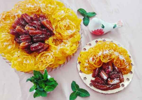 تزیین زولوبیا بامیه برای ماه رمضان برای سفره افطار با ایده های شیک و ساده