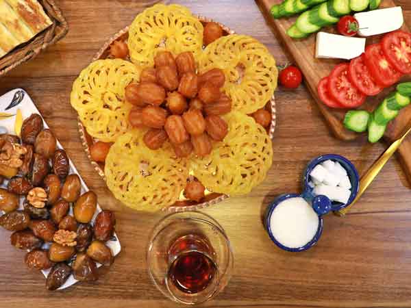 تزیین زولوبیا بامیه برای ماه رمضان برای سفره افطار با ایده های شیک و ساده
