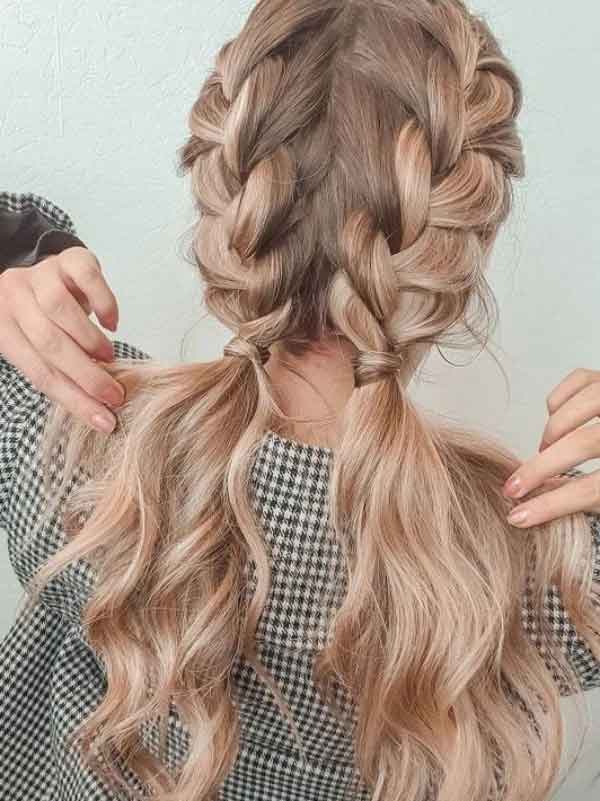 جدیدترین مدل بافت مو دخترانه و زنانه با ایده های جذاب و فانتری کیوت