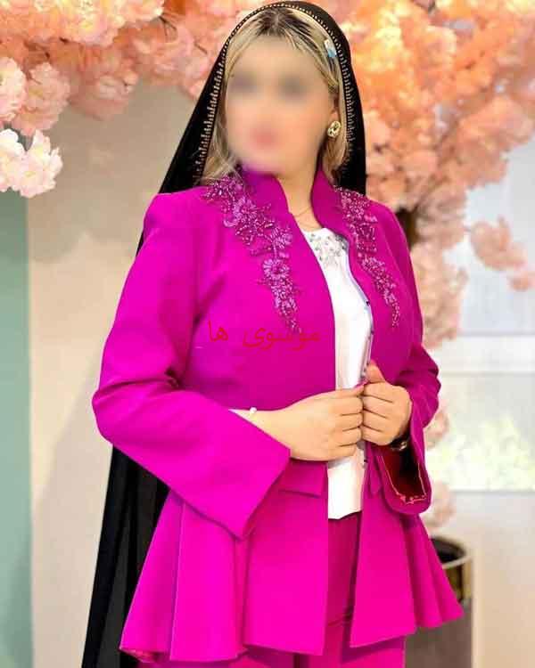 مدل کت و شلوار زنانه مجلسی کوتاه و بلند جذاب فوق العاده لاکچری