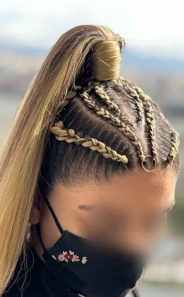 مدل بافت مو دخترانه شیک و ساده با طرح های جدید مناسب عروسی و تولد و مهمانی