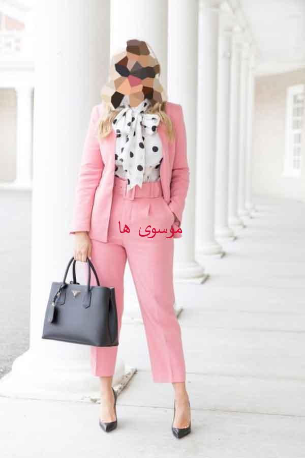 مدل کت و شلوار زنانه ۲۰۲۴ با طرح های ساده و کلاسیک مدرن خانومانه زیبا