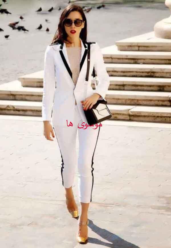 مدل کت و شلوار زنانه ۲۰۲۴ با طرح های ساده و کلاسیک مدرن خانومانه زیبا