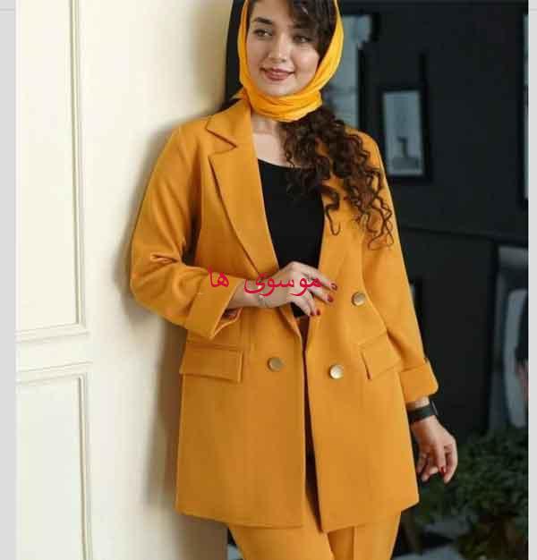 مدل کت و شلوار زنانه ۲۰۲۴ با طرح های ساده و کلاسیک مدرن خانومانه زیبا