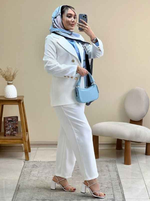 مدل کت و شلوار زنانه شیک فوق العاده جذاب کوتاه و بلند لاکچری