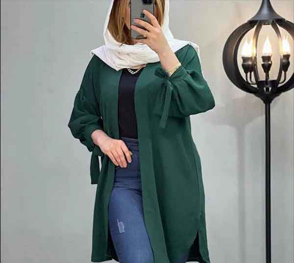 مدل مانتو دخترانه جلو باز اسپرت کوتاه و بلند شیک و لاکچری مدرن