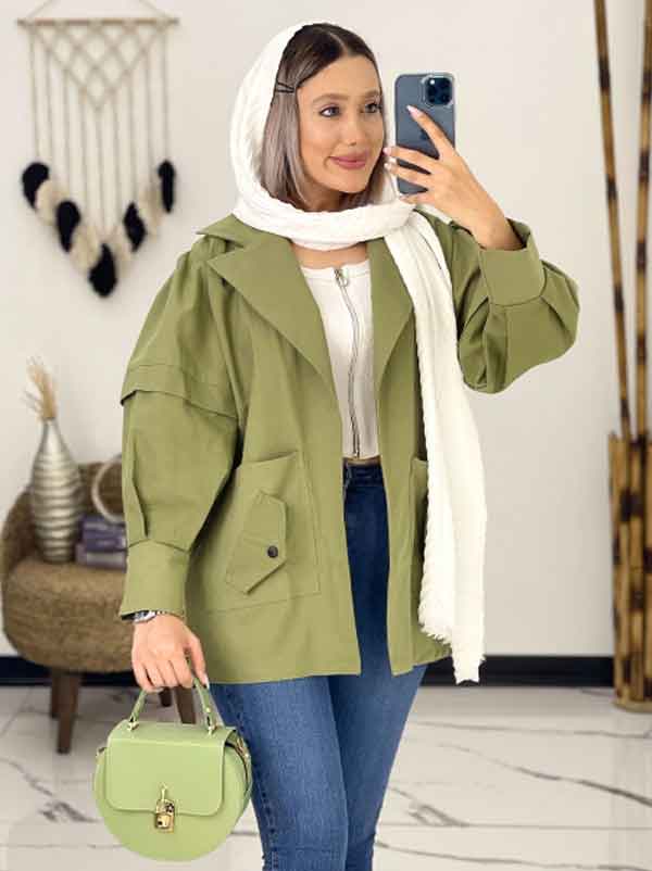 مدل مانتو دخترانه جلو باز اسپرت کوتاه و بلند شیک و لاکچری مدرن