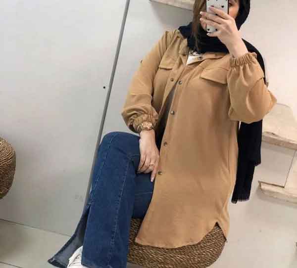 مدل مانتو دخترانه جلو باز اسپرت کوتاه و بلند شیک و لاکچری مدرن