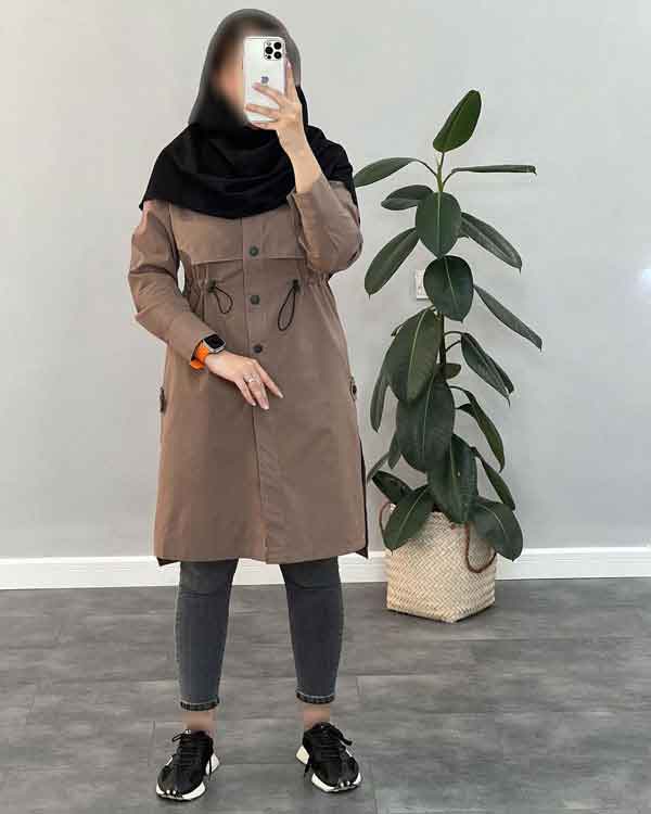 مدل مانتو زنانه دکمه دار کوتاه و بلند شیک و دانشجویی جدید و بروز سال