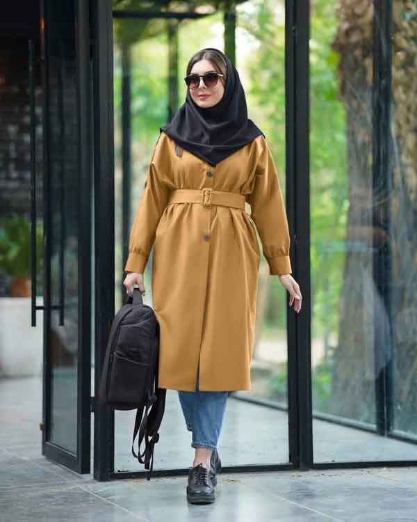 مدل مانتو زنانه دکمه دار کوتاه و بلند شیک و دانشجویی جدید و بروز سال