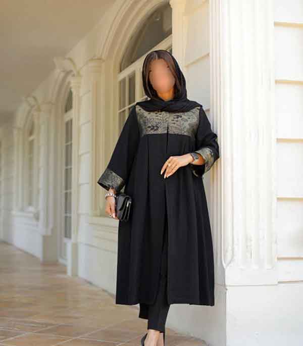 مدل مانتو زنانه سنگین و خانومانه ساده و شیک با طرح های جذاب و جدید