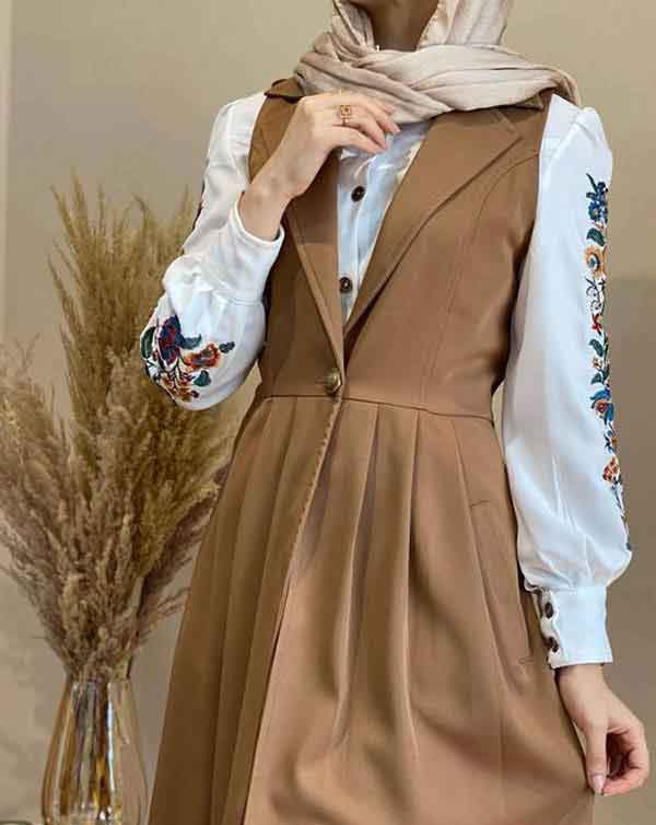 مدل زیر سارافونی بلند شیک و ساده آستین دار و بدون آستین نازک و ضخیم