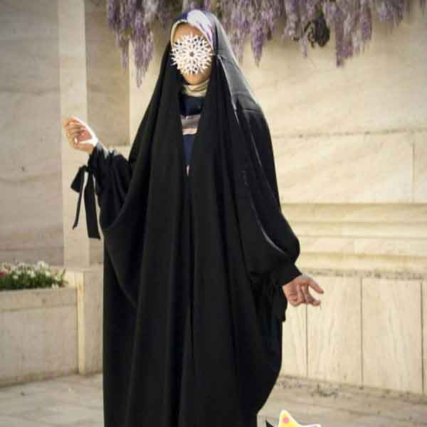 مدل چادر عربی آستین دار ساده و سبک شیک و جدید فوق العاده جذاب