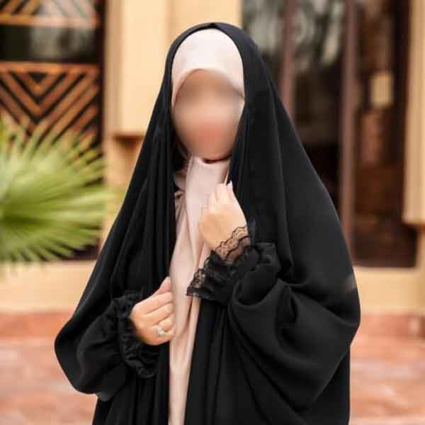 مدل چادر عربی آستین دار ساده و سبک شیک و جدید فوق العاده جذاب
