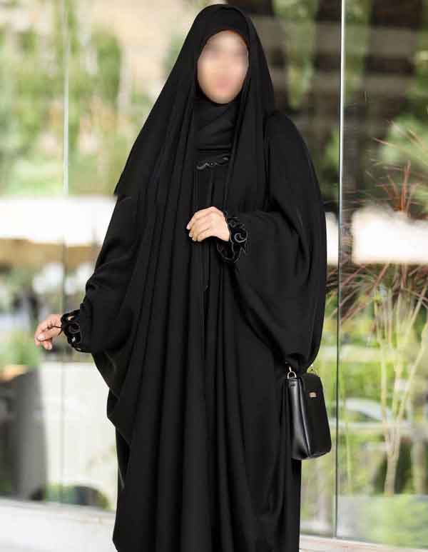 مدل چادر عربی آستین دار ساده و سبک شیک و جدید فوق العاده جذاب