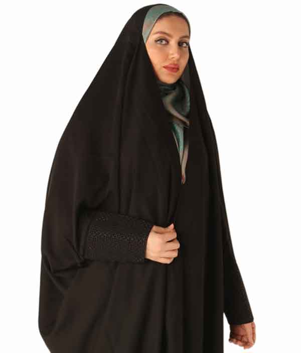 مدل چادر عربی آستین دار ساده و سبک شیک و جدید فوق العاده جذاب