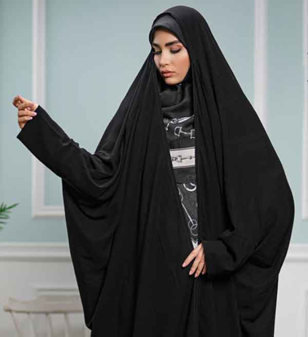 مدل چادر عربی آستین دار ساده و سبک شیک و جدید فوق العاده جذاب