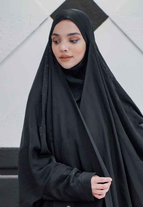 مدل چادر بحرینی ساده و نگین دار دخترانه و زنانه با طرح های جذاب و شیک