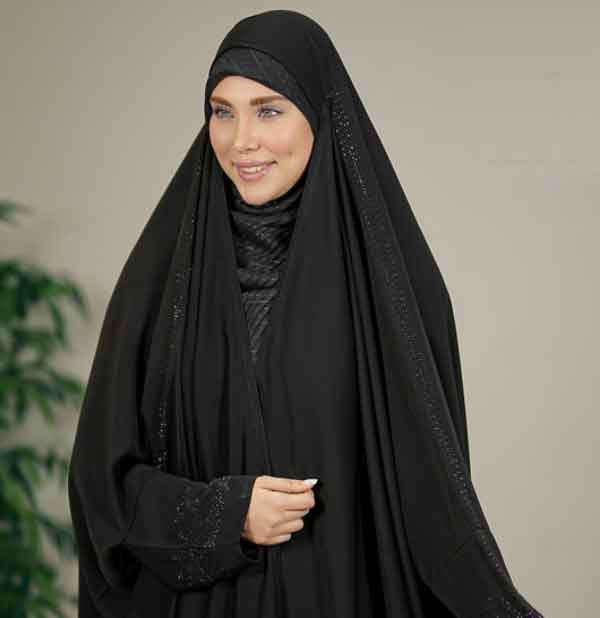 مدل چادر بحرینی ساده و نگین دار دخترانه و زنانه با طرح های جذاب و شیک