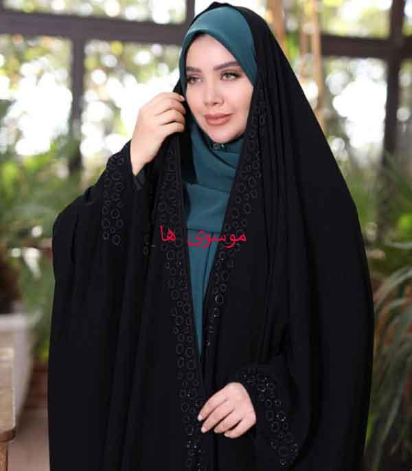 مدل چادر اماراتی ساده و زیبا و شیک خانومانه فوق العاده راحت 