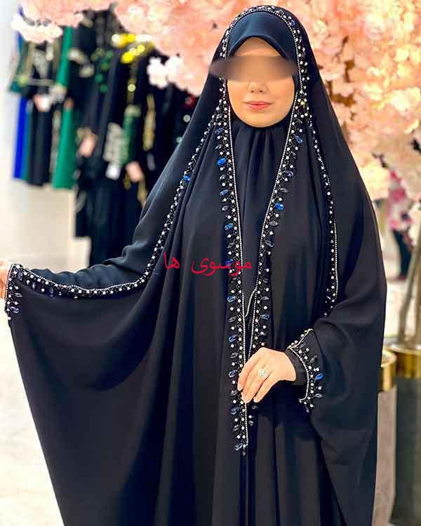مدل چادر اماراتی ساده و زیبا و شیک خانومانه فوق العاده راحت 