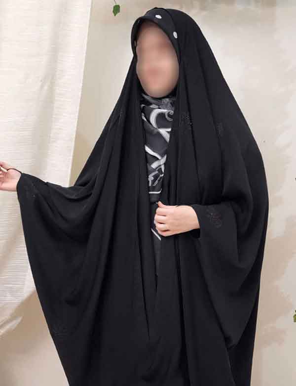 مدل چادر جدید دخترانه راحت و خنک ساده و نگین دار جذاب و مدرن