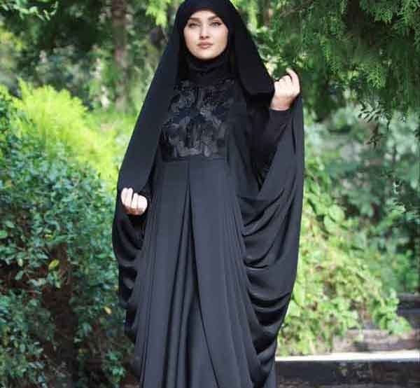 مدل چادر جدید دخترانه راحت و خنک ساده و نگین دار جذاب و مدرن