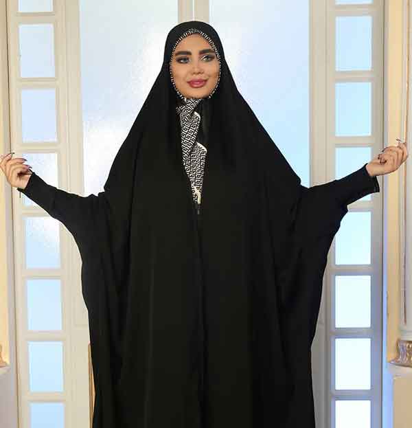 مدل چادر جدید دخترانه راحت و خنک ساده و نگین دار جذاب و مدرن