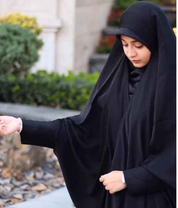 مدل چادر لبنانی شیک و ساده با طرح های جذاب خانومانه جدید و زیبا