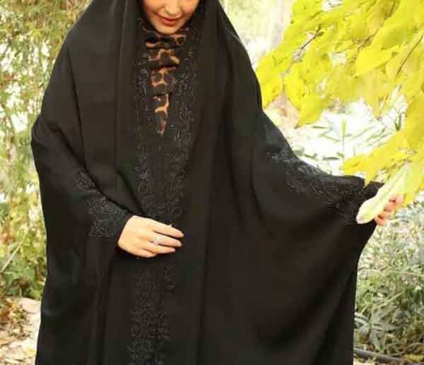 مدل چادر لبنانی شیک و ساده با طرح های جذاب خانومانه جدید و زیبا