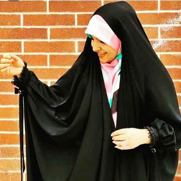 مدل چادر لبنانی شیک و ساده با طرح های جذاب خانومانه جدید و زیبا