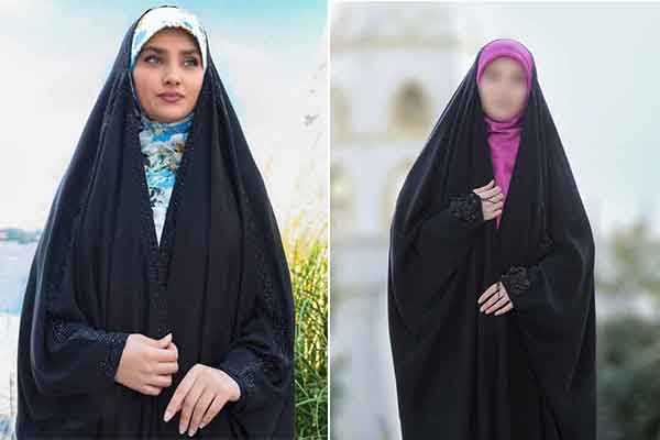 مدل چادر لبنانی شیک و ساده با طرح های جذاب خانومانه جدید و زیبا