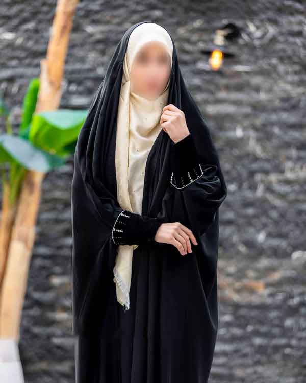 مدل چادر لبنانی شیک و ساده با طرح های جذاب خانومانه جدید و زیبا