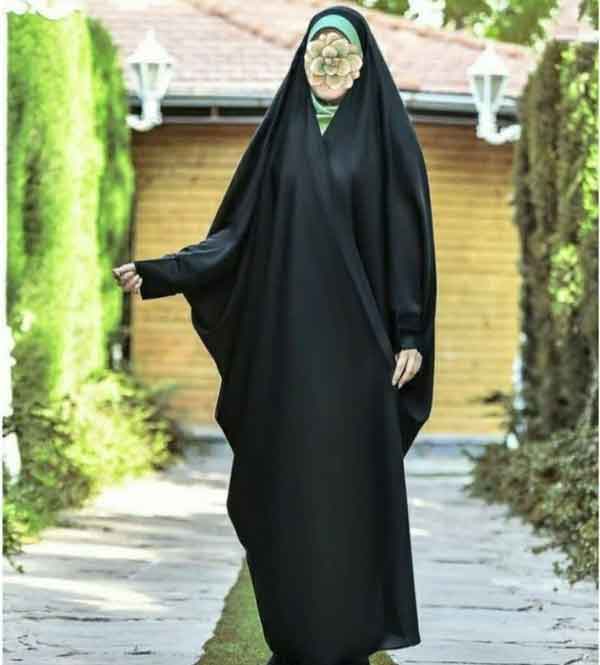 مدل چادر صدفی دخترانه و زنانه ساده و نگین دار شیک و راحت