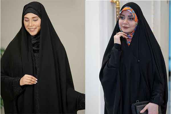 مدل چادر صدفی دخترانه و زنانه ساده و نگین دار شیک و راحت