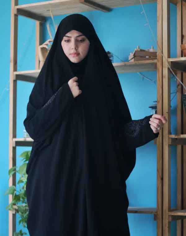 مدل چادر صدفی دخترانه و زنانه ساده و نگین دار شیک و راحت