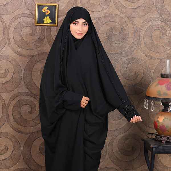مدل چادر صدفی دخترانه و زنانه ساده و نگین دار شیک و راحت
