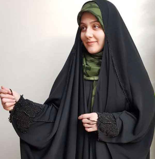 مدل چادر صدفی دخترانه و زنانه ساده و نگین دار شیک و راحت