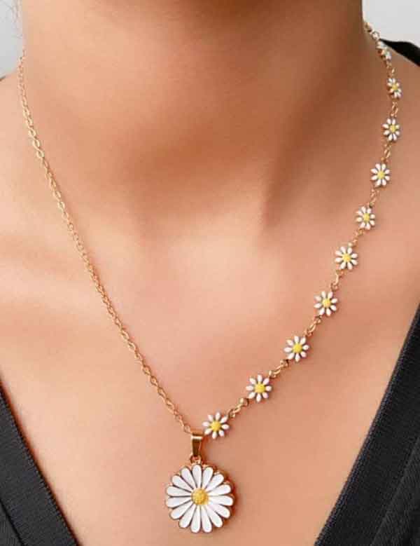 مدل گردنبند دخترانه طلا یا طرح های ساده و لاکچری جذاب و کیوت دلبر