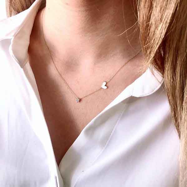 مدل گردنبند دخترانه طلا یا طرح های ساده و لاکچری جذاب و کیوت دلبر