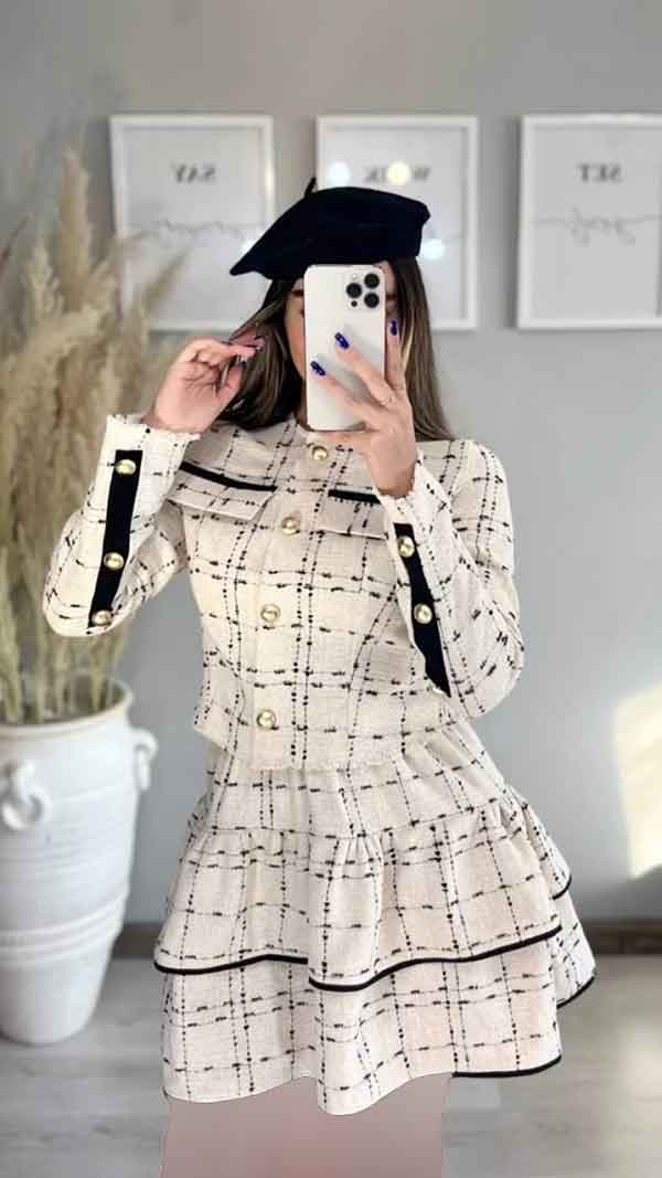 مدل کت و دامن دخترانه و زنانه اسپرت و مجلسی با طرح های لاکچری